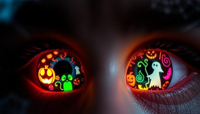 Halloween-themed prescription contacts