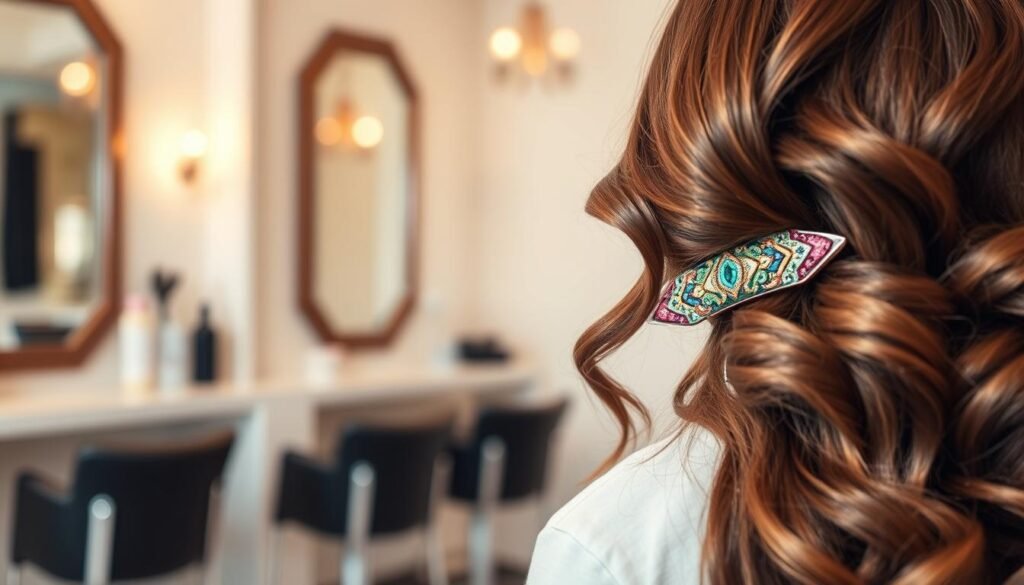 fashionable hair accessory for thick hair