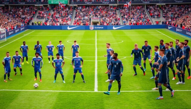 france national football team vs scotland national football team lineups