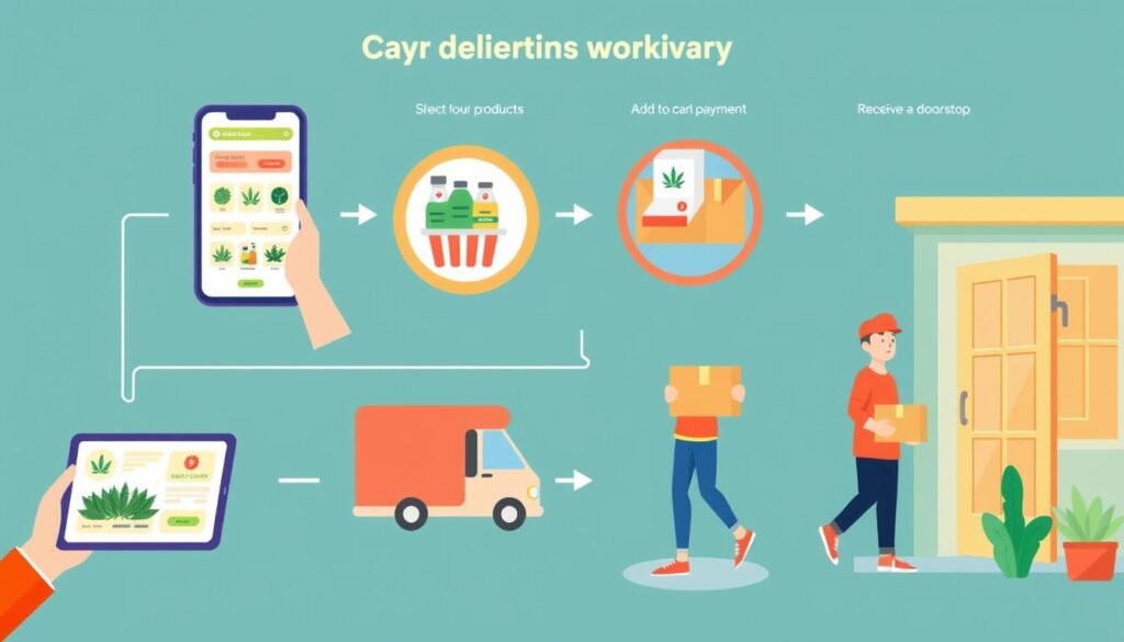 Cannabis Delivery Service Order Process
