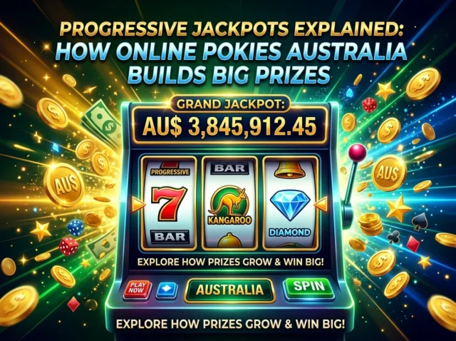 Progressive Jackpots Explained: How Online Pokies Australia Builds Big Prizes